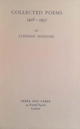 Collected Poems 1928-1953 | 9999903408680 | Stephen Spender