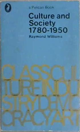 Culture and Society | 9999903191896 | Raymond Williams
