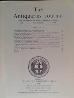 The Antiquaries Journal LXVIII | 9999903475149