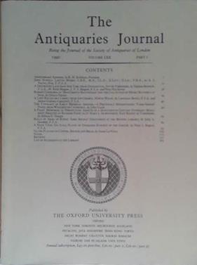 The Antiquaries Journal LXX | 9999903475088