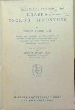 Crabb's English Synonymes | 9999903333098