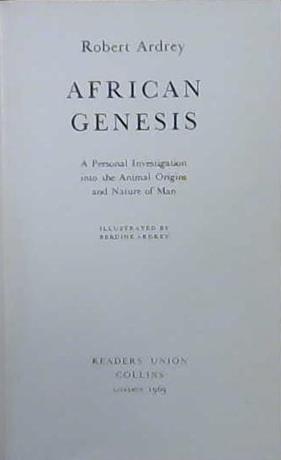 African Genesis | 9999903098560 | Robert Ardrey