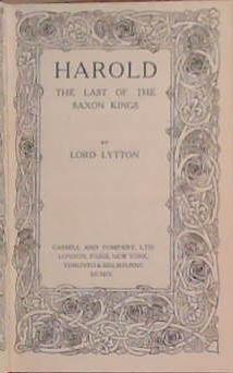 Harold: The Last of the Saxon Kings | 9999903376422 | Lytton
