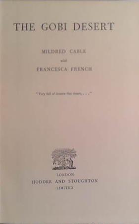 The Gobi Desert | 9999903410843 | Mildred Cable with Francesca French