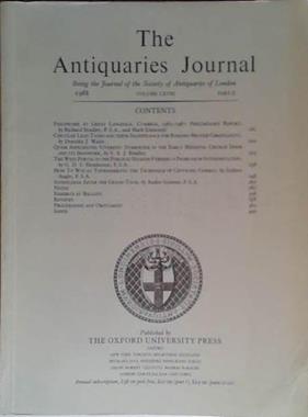 The Antiquaries Journal LXVIII | 9999903475071