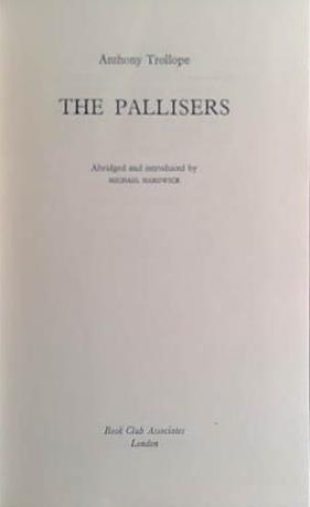 The Pallisers | 9999903424840 | Anthony Trollope