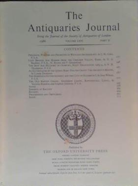 The Antiquaries Journal LXVI | 9999903475132