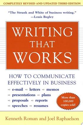 Writing That Works, 3rd Edition | 9999903446446 | Kenneth Roman Joel Raphaelson