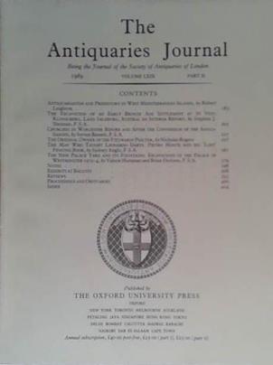 The Antiquaries Journal LXIX | 9999903475125