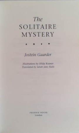 Solitaire Mystery | 9999903433644 | Gaarder, Jostein