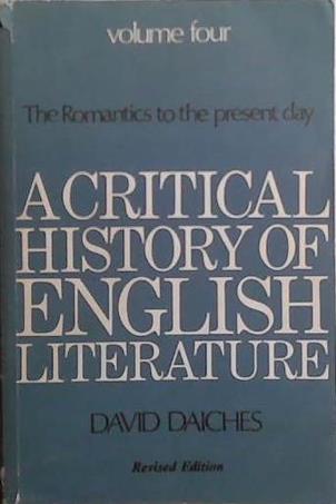 A Critical History of English Literature | 9999903517566 | David Daiches