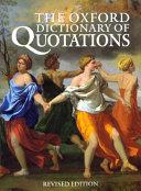 The Oxford dictionary of quotations | 9999903511519 | edited by Angela Partington