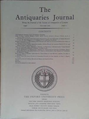 The Antiquaries Journal LXX | 9999903475088