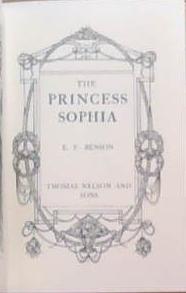 The Princess Sophia | 9999903357421 | E.F. Benson