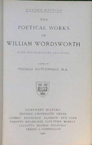 The Poetical Works of William Wordsworth | 9999902821756 | Wordsworth