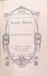 Exton Manor | 9999903357285 | Archibald Marshall