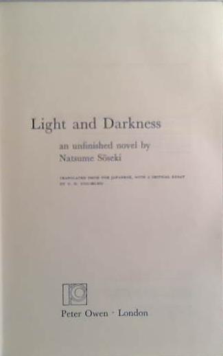 Light and Darkness | 9999903410072 | Natsume Soseki