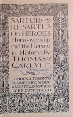Sartor Resartus: Heroes and Hero Worship | 9999903410782 | Thomas Carlyle