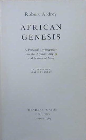 African Genesis | 9999903098560 | Robert Ardrey
