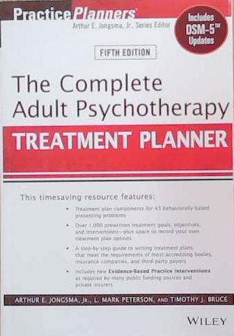 The Complete Adult Psychotherapy Treatment Planner | 9999903281375 | David J. Berghuis L. Mark Peterson Timothy J. Bruce