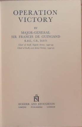 Operation Victory | 9999903381983 | De Guingand