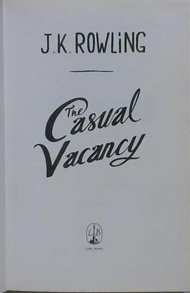 Casual Vacancy | 9999903415060 | Rowling, J.K.